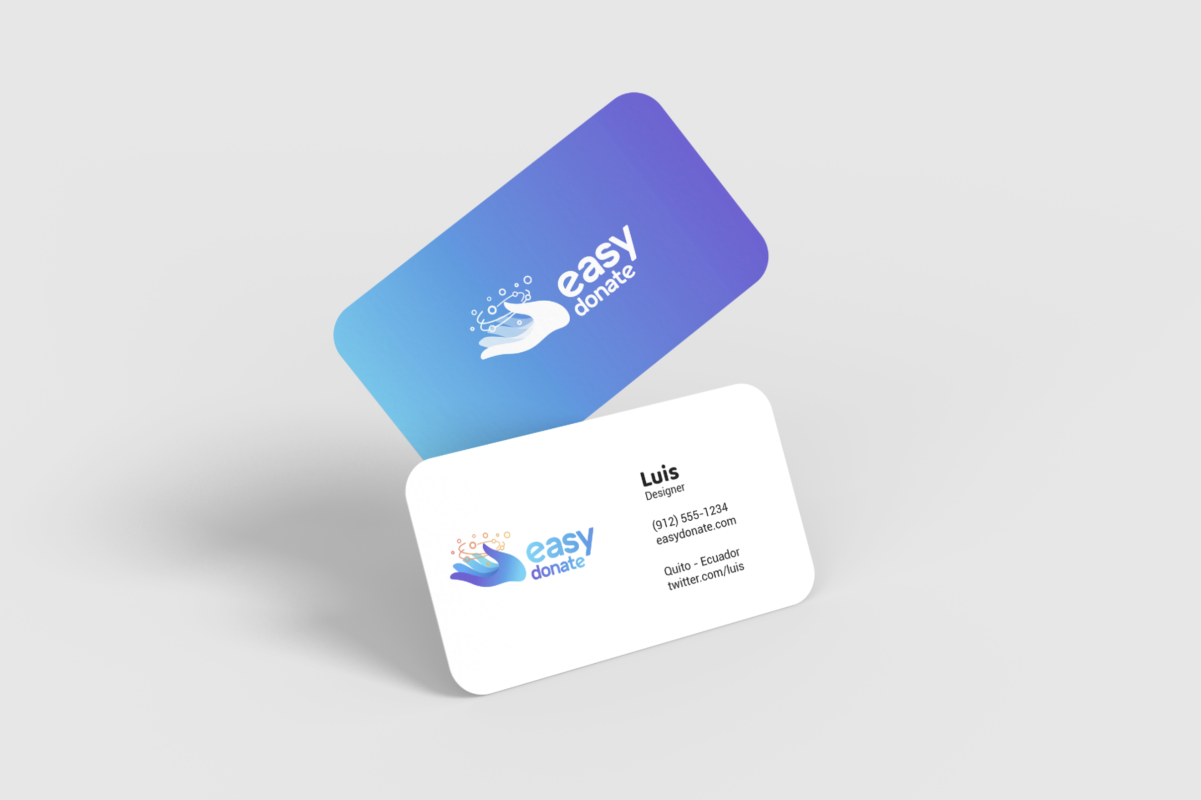 Identidad Easy Donate aplicada