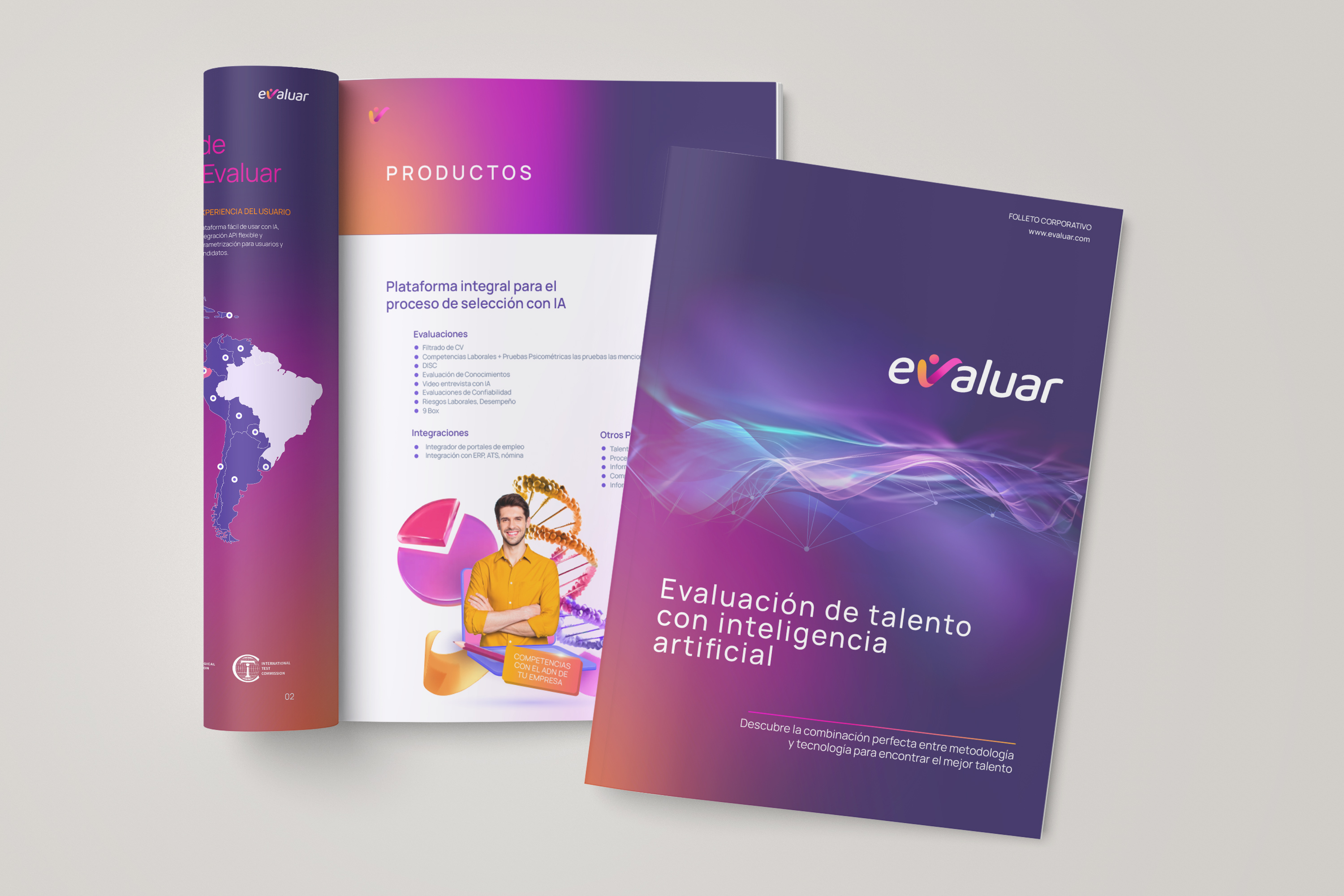 Piezas corporativas de Evaluar con dirección visual